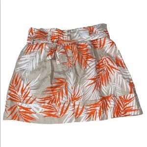 𝅺sandro Paper Bag Tropical Print Skirt